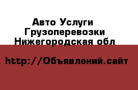 Авто Услуги - Грузоперевозки. Нижегородская обл.